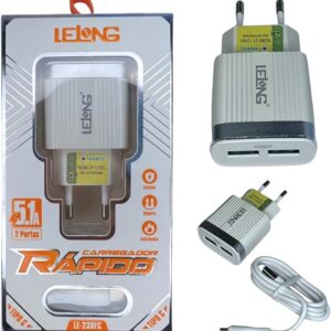 CARREGADOR RAPIDO LELONG LE-238FC TIPO-C - Imagem 1