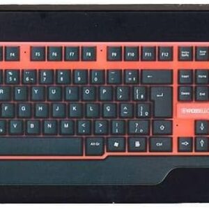COMBO KROSS TECLADO E MOUSE USB SEM FIO ELEGANCE KE-KM553V1 VERMELHO
