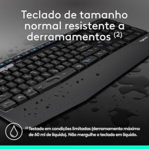 COMBO TECLADO E MOUSE COMFORT MK345 LOGITECH - Imagem 3