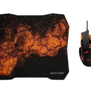 MOUSE GAMER MULTILASER COMBO SET M0256 (PRETO/LARANJA) - Imagem 3