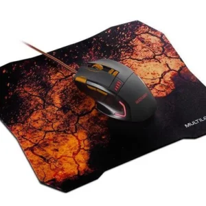 MOUSE GAMER MULTILASER COMBO SET M0256 (PRETO/LARANJA) - Imagem 1