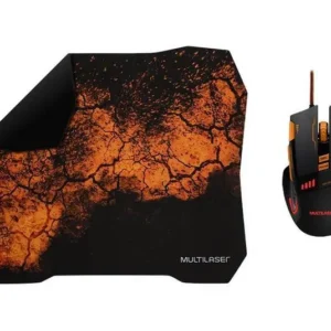 MOUSE GAMER MULTILASER COMBO SET M0256 (PRETO/LARANJA) - Imagem 2