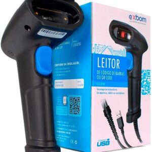LEITOR DE CÓDIGO DE BARRAS COM FEBRABAN LASER EXBOM LCB-Q210 - Imagem 1